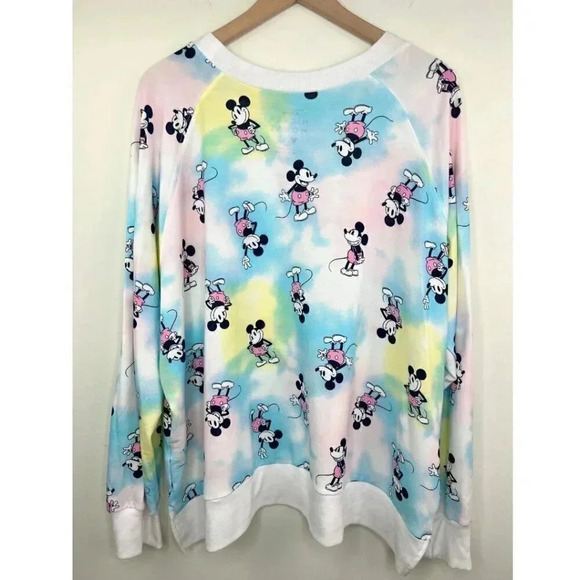 DISNEY Sweatshirt Mickey Mouse Scoop Neck Sweatshirt Plus 3X Disney Shirt 22/24 - Picture 5 of 7